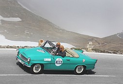 ŠKODA Felicia on the Starting line at Alpine Rally in Kitzbühel