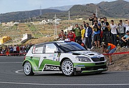 ERC Rally Islas Canarias – Jan Kopecký in a Fabia is second after Day 1