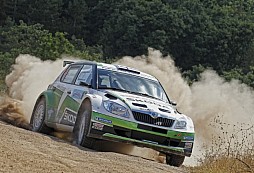 Hänninen in a Fabia Super 2000 tops the current standings of the Turkey Rally